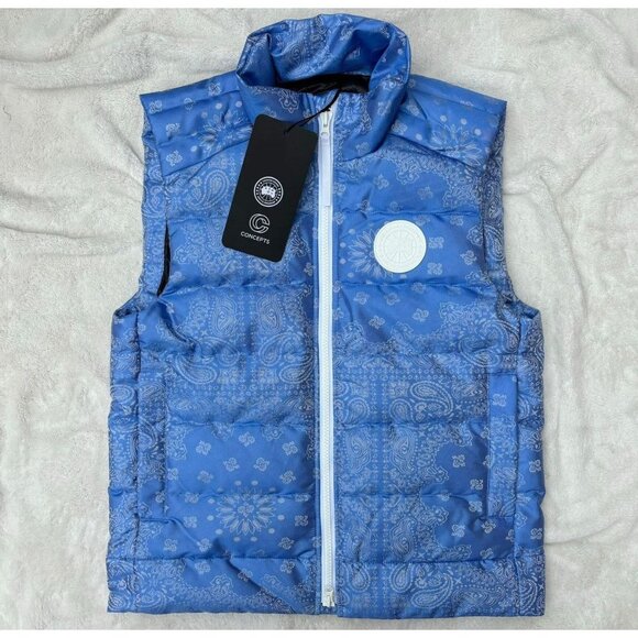 Canada Goose x Concepts Blue Paisley Bandana Vests - Picture 1 of 4